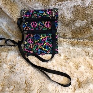 Peace Sign Crossbody Bag